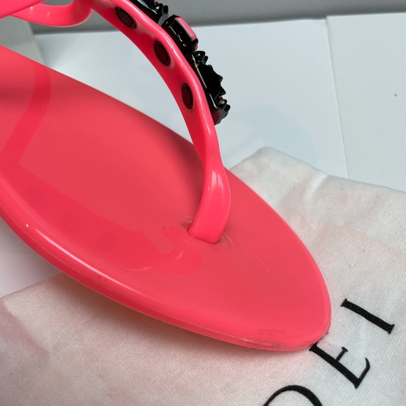 Casadei Jeweled Jelly Sandal w/ Swarovski Crystals - Picture 7 of 7